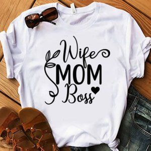 Wife Mom Boss Softstyle® Fitted T-Shirt